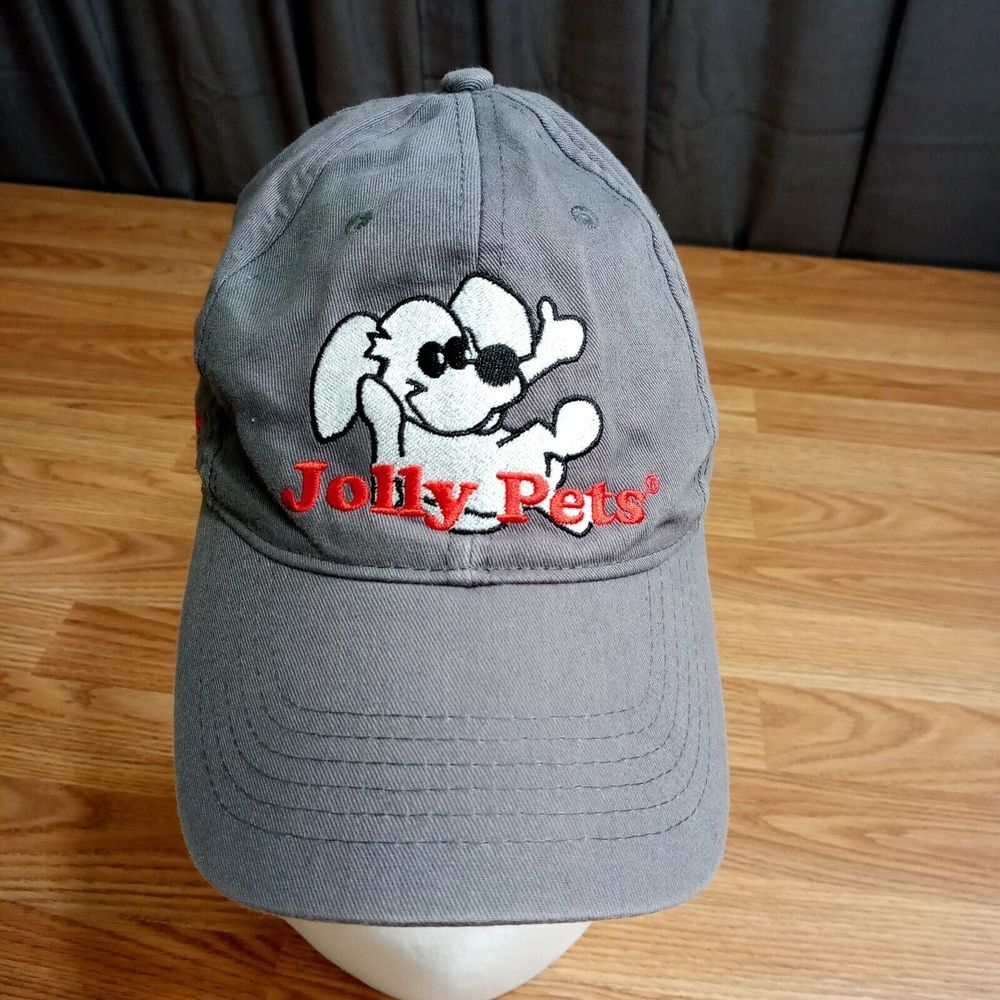 Jolly Pets Cap Hat‎ Stitched Dog Logo Adjustable Baseball Hat Dad Hat Strapback